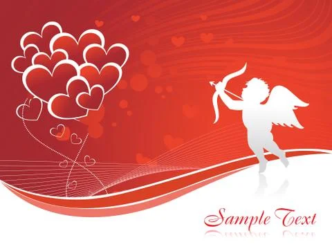 Cupid heart Stock Illustration