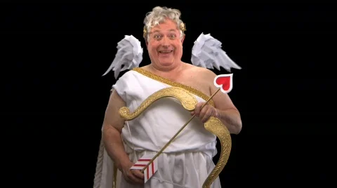 Cupid making faces Stock Footage 754284