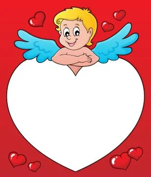 Cupid thematics image Illustrazione stock