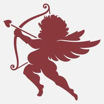 Cupid vector icon isolated Stock Illustration