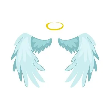Cupid wing angel cartoon vector illustration Illustration