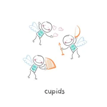 Cupids Stock Illustration