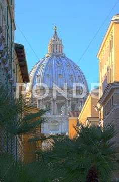 Cupolone from the street Stock Photos