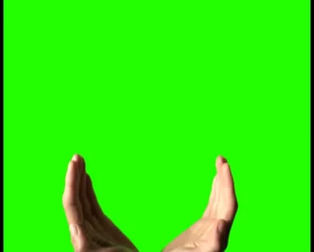 Cupped hands V6 - PAL Video stock 10755255