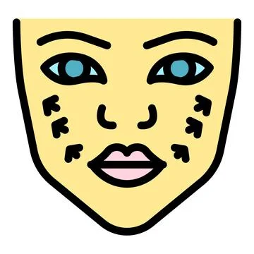 Cupping facial massage icon vector flat Stock Illustration