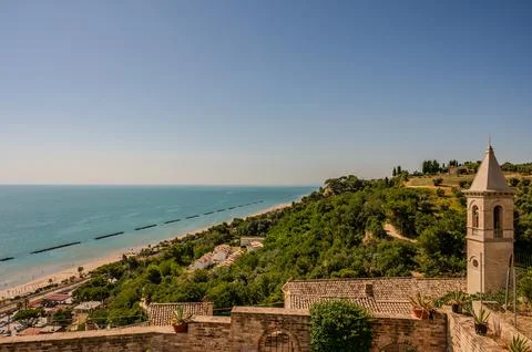 Cupra Marittima (Mar or Cpr in Cuprense dialect, Marano until 18 December 186 Stock Photos