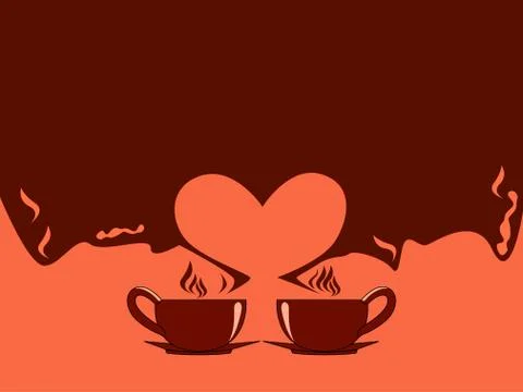 Cups of coffe Stock Illustration
