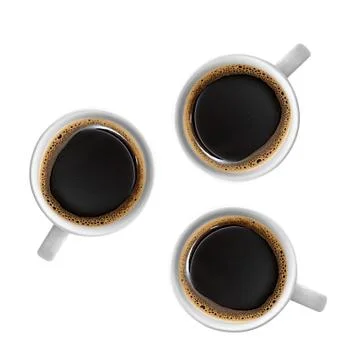 Cups of coffee Illustrazione stock