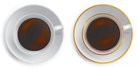 Cups of coffee Stock Illustration
