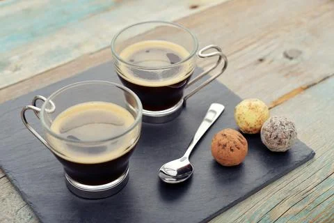 Cups of coffee Stock Photos