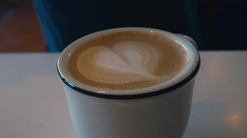 Cups of coffee served Stock Footage 115257585