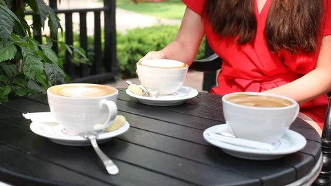 Cups of coffee02 Video stock 123729275