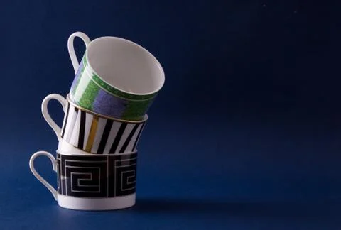 Cups stacked together Stock Photos