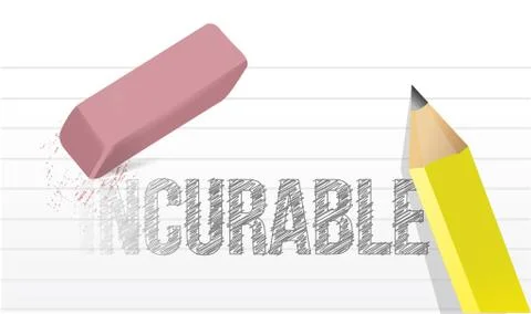 Curable concept message illustration design Stock Illustration