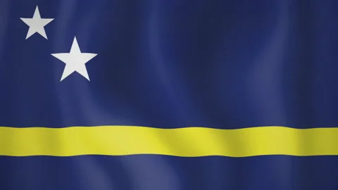 Curacao animated flag. Seamless loop. 4K Stock Footage 145487943