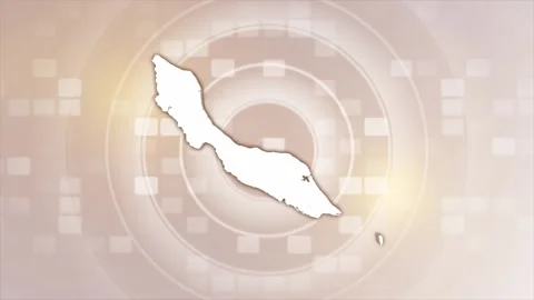 Curacao Animated Map Stock Footage 275637952