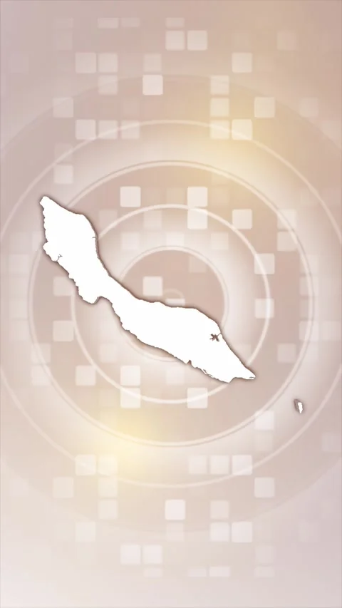 Curacao Animated Map Stock Footage 275903047