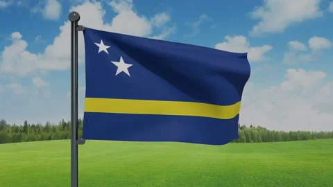 Curacao Flag Stock Footage 151862189