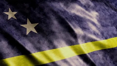 Curacao Flag Grunge Stock Footage 249038713