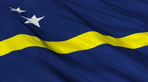 Curacao flag Seamless Stock Footage 49086350