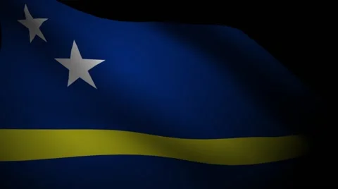 Curacao Flag Waving HD Stock-Footage 40670872