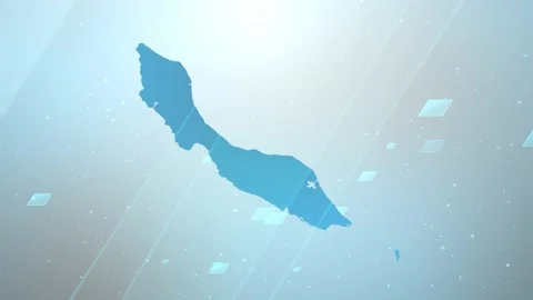Curacao Map Background Stock Footage 197943186