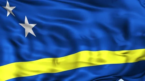 Curacao Waving Flag Background 스톡 동영상 204140703