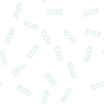Curb chain glyph vector seamless pattern Stock Illustration