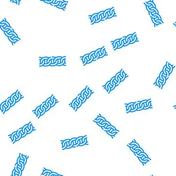 Curb chain vector seamless pattern Stock Illustration