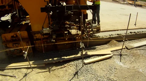 Curb Construction Video Video stock 67109835