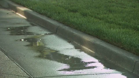 Curb Stock Footage 123943111