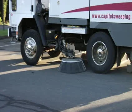 The Curb Sweeper Video stock 12185251