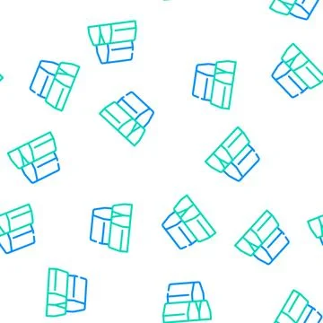 Curbs building material vector seamless pattern Stock Illustration