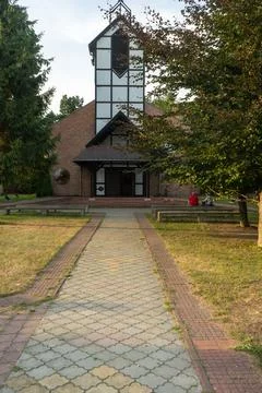 Curch in Katy rybackie Stock Photos