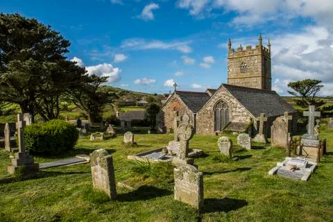 Curch in Zennor Stock Photos