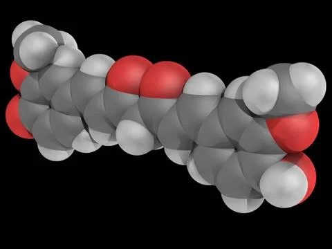 Curcumin molecule Stock Illustration