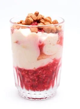 Curd cheese dessert 스톡 사진