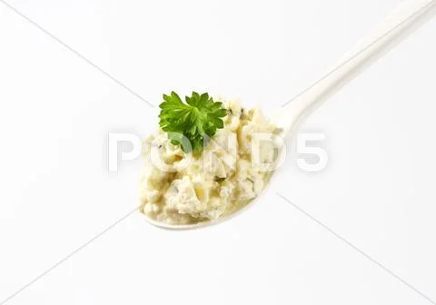 Curd cheese spread Stock Photos