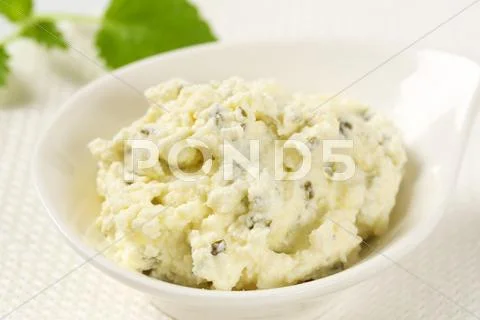 Curd cheese spread Stock Photos