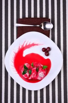 Curd dessert Foto stock