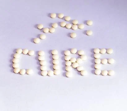 Cure tablets with depth of field 写真素材