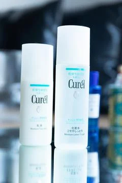 Curel Moisture Lotion Set Stock Photos