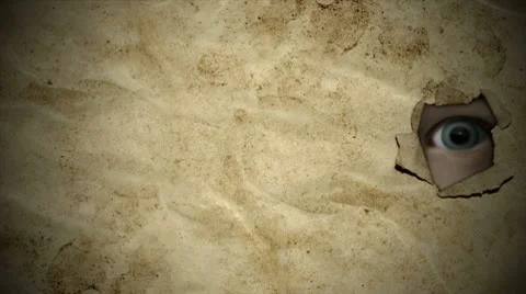 Curious eye peeking Vídeo Stock 10057375