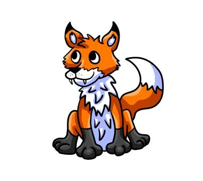 Curious Fox Stock Illustration