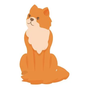 Curious ginger cat sitting and looking up Stock Illustration