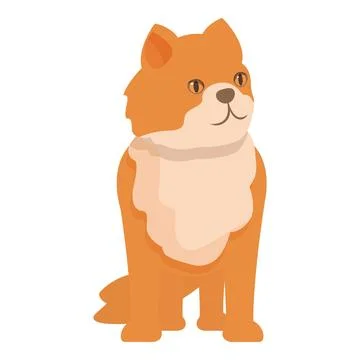 Curious ginger cat sitting and observing surrounding Stock Illustration