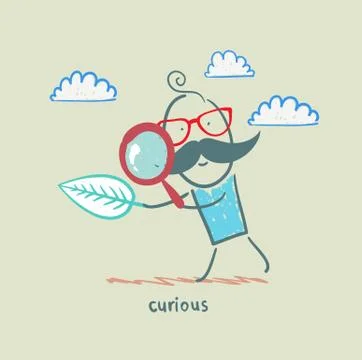 Curious Stock Illustration