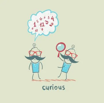 Curious Stock Illustration