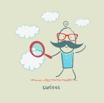 Curious Stock Illustration