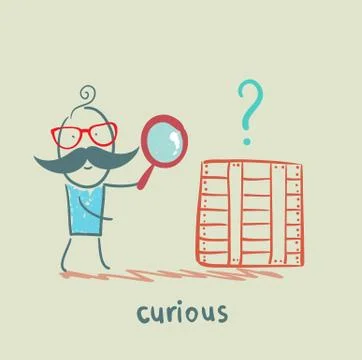 Curious Stock Illustration